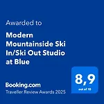 Modern Mountainside Ski In/Ski Out Studio At Blue