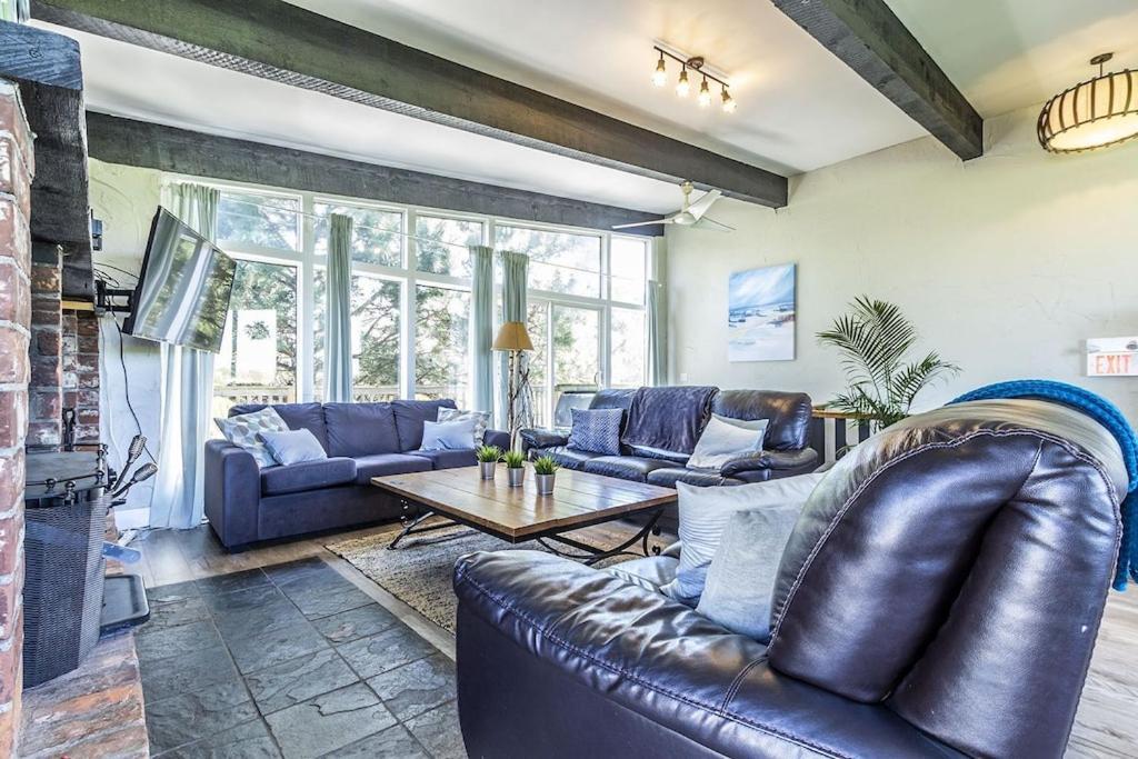 Mountain View-backyard-air-conditioning-bbq-15mins Walk Blue Mountain Village Chalet Blue Mountains